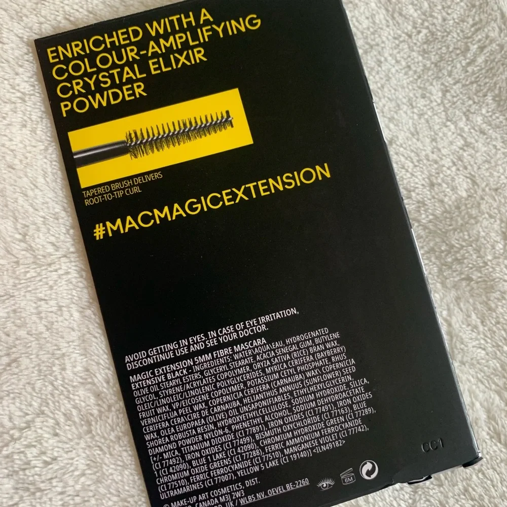 Mac Cosmetics Magic Extension 5mm Fibre Mascara Black BNIB